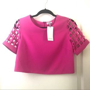 Hot Pink TOBI crop top NWT